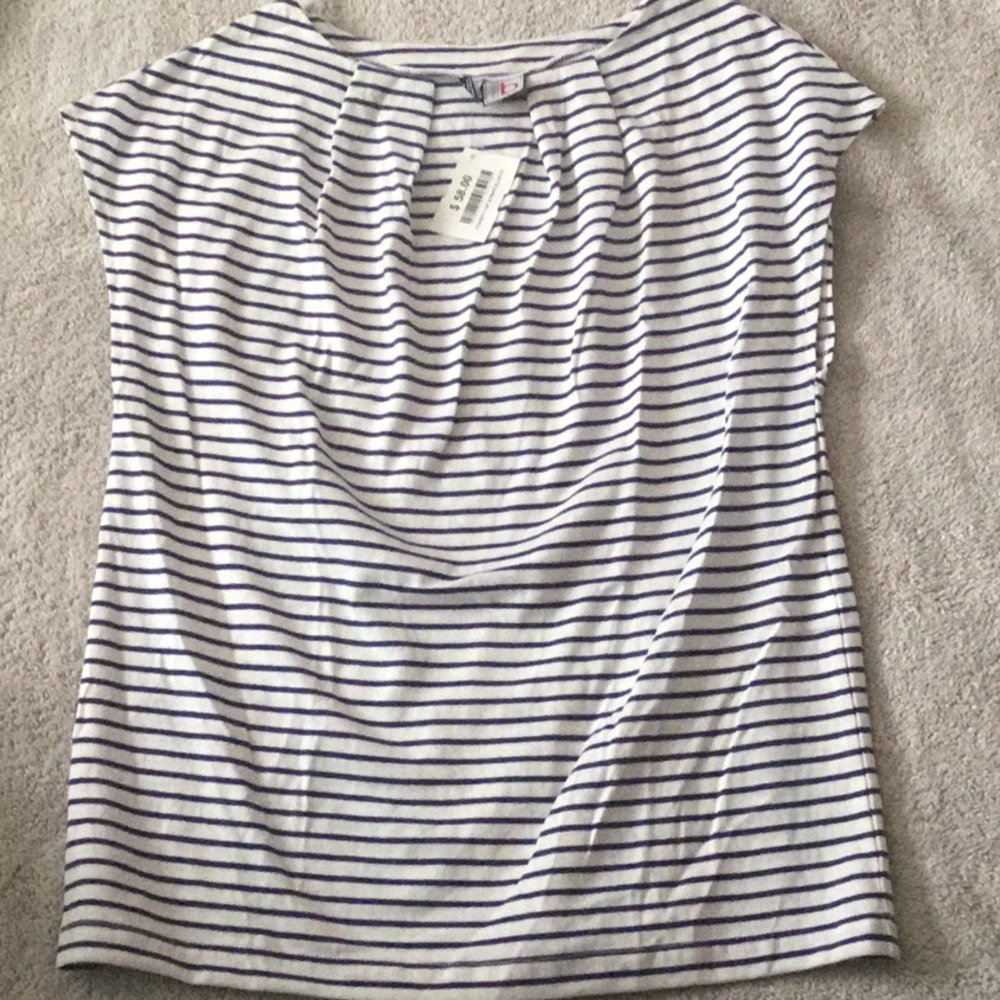 Miss B Sleeveless Striped Top